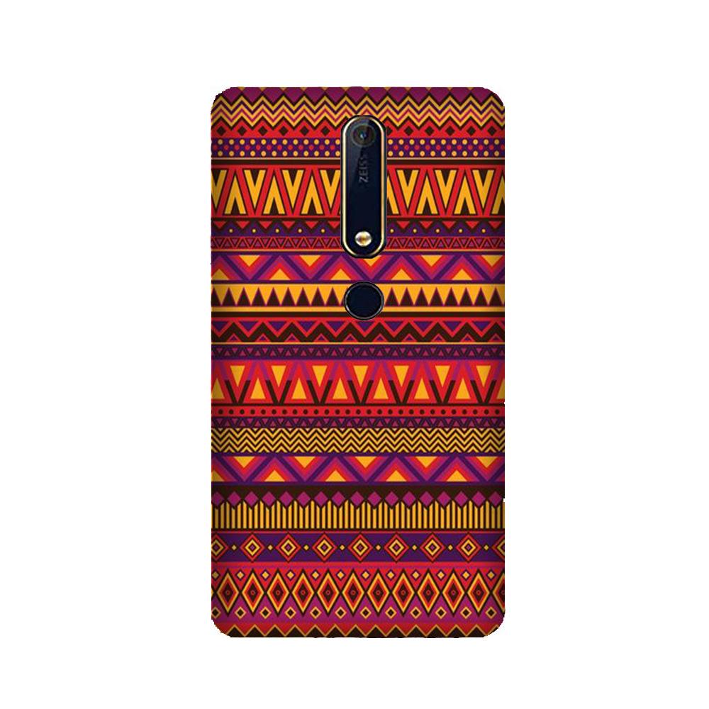 Zigzag line pattern2 Mobile Back Case for Nokia 6.1 2018 (Design - 10) Zigzag line pattern2 Case for Nokia 6.1 2018