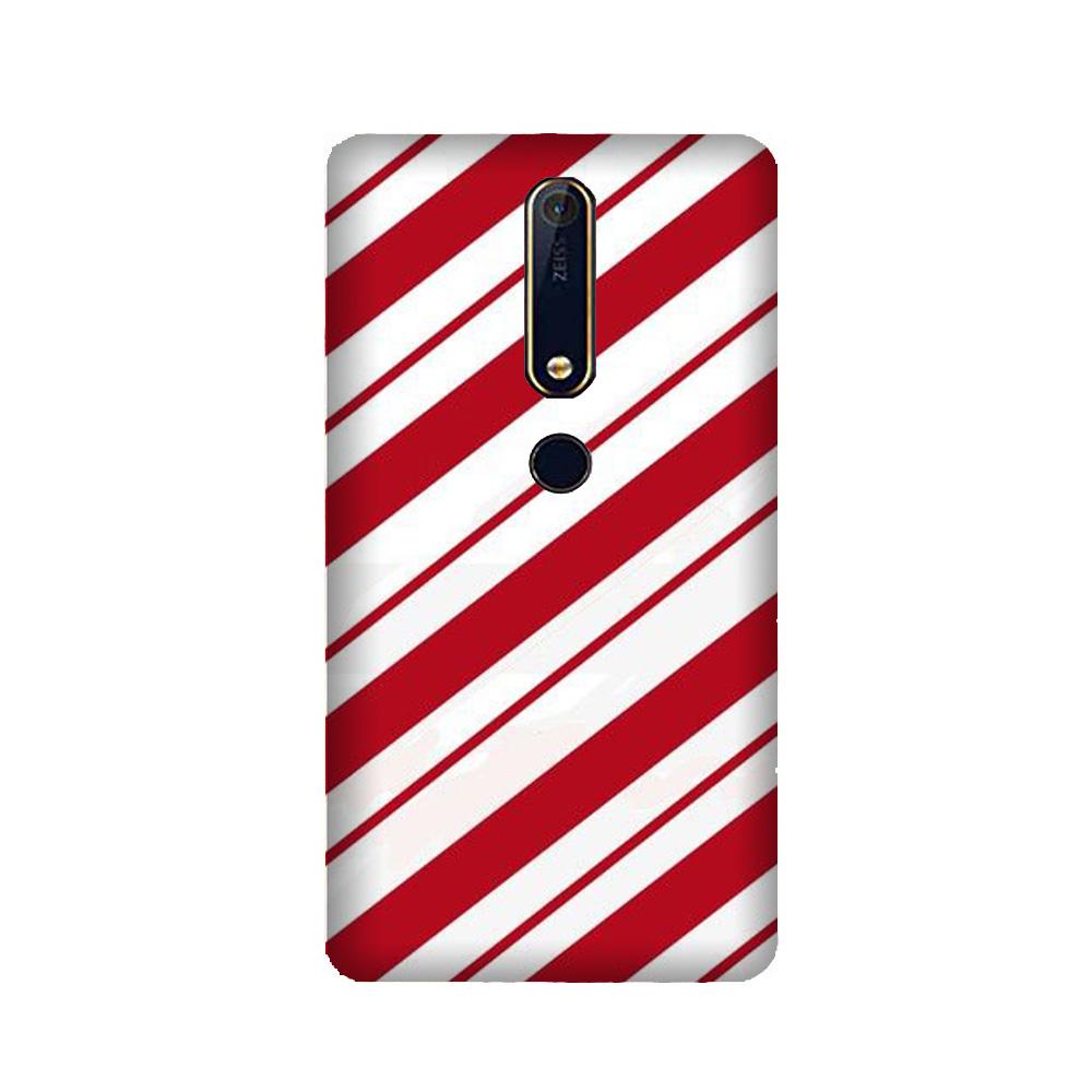 Red White Mobile Back Case for Nokia 6.1 2018 (Design - 44) Red White Case for Nokia 6.1 2018