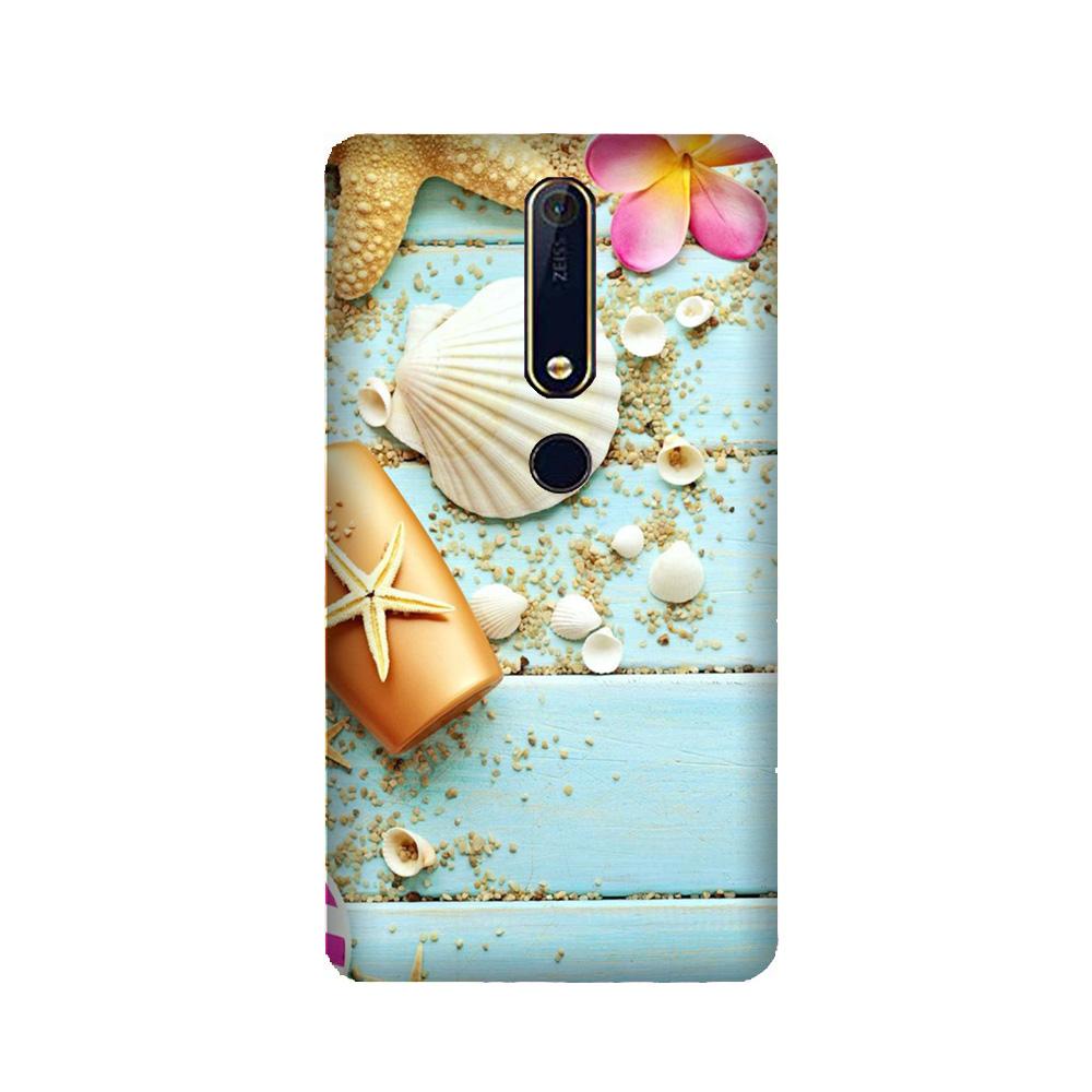 Sea Shells Mobile Back Case for Nokia 6.1 2018 (Design - 63) Sea Shells Case for Nokia 6.1 2018
