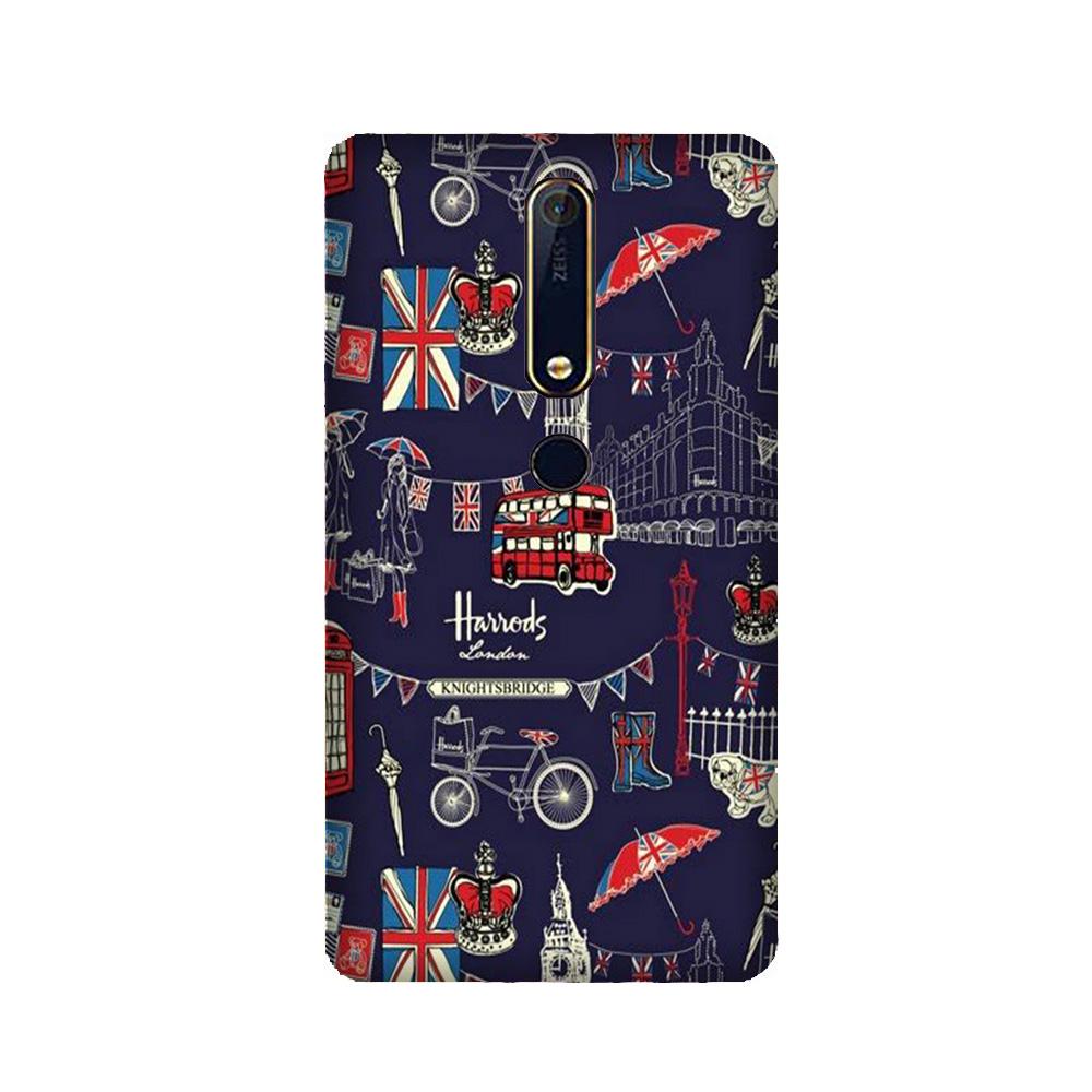 Love London Mobile Back Case for Nokia 6.1 2018 (Design - 75) Love London Case for Nokia 6.1 2018
