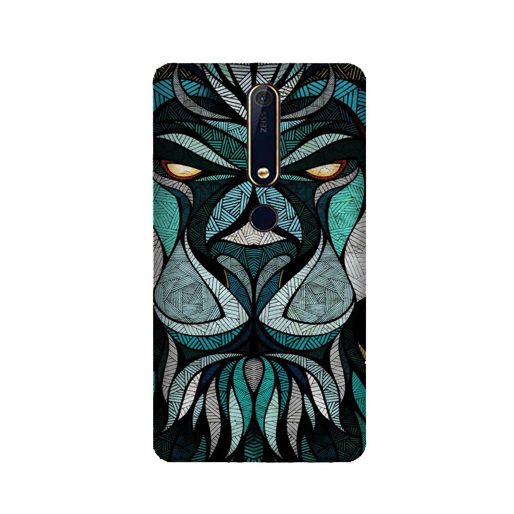 Lion Mobile Back Case for Nokia 6.1 2018 (Design - 97) Lion Case for Nokia 6.1 2018
