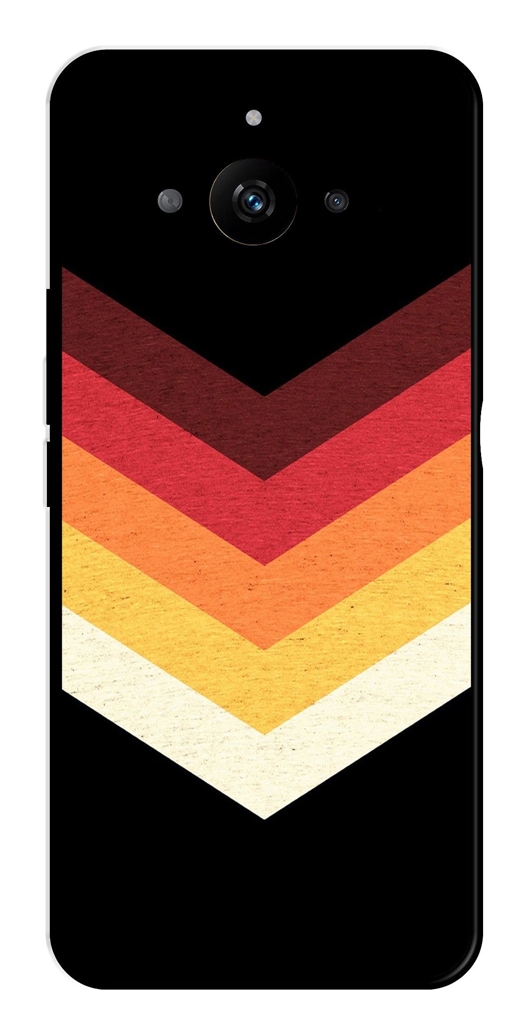 MultiColor Arrow Metal Mobile Case for Realme Narzo 60 5G MultiColor Arrow Metal Mobile Case for Realme Narzo 60 5G (Design No -04)