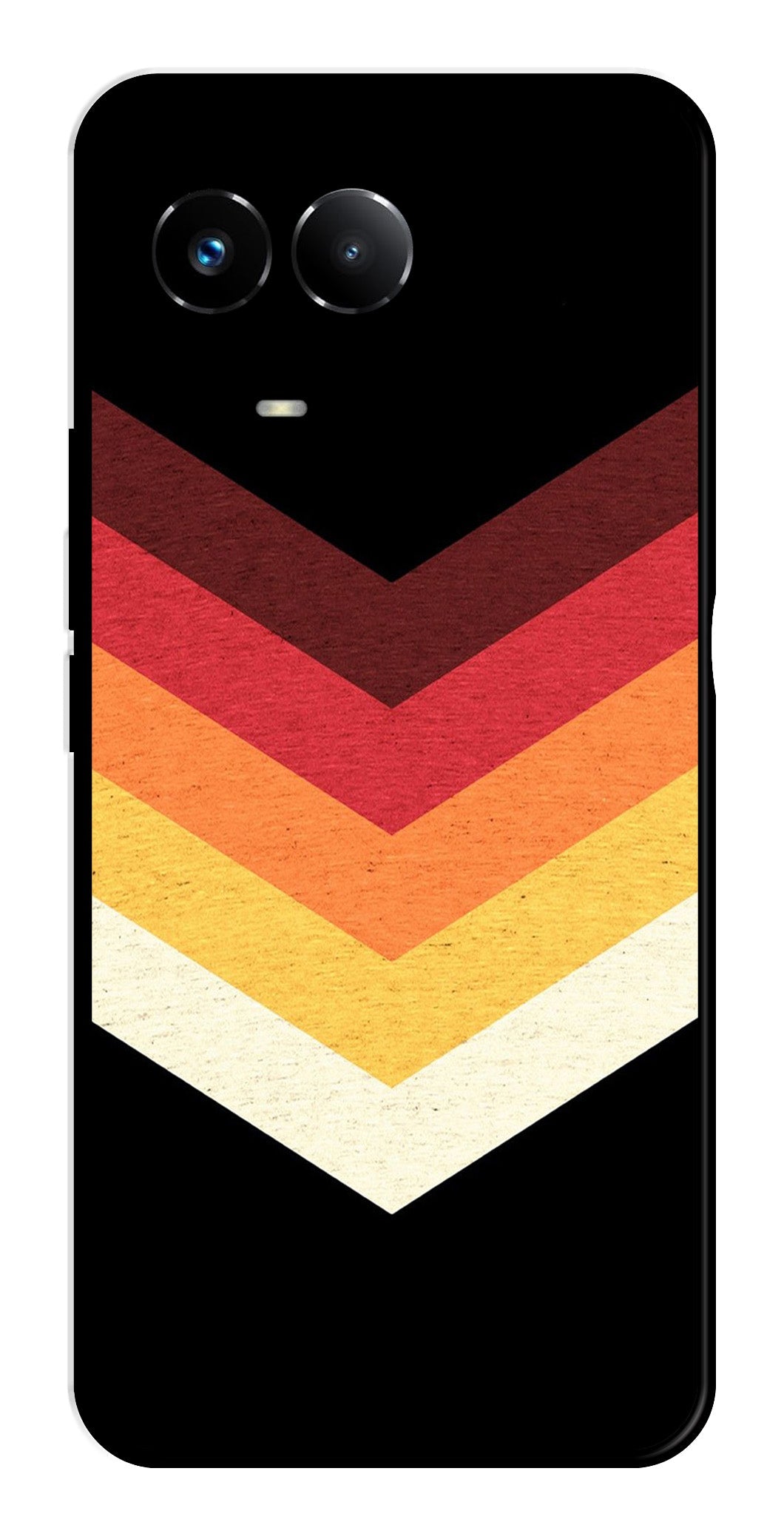 MultiColor Arrow Metal Mobile Case for Realme Narzo 60X 5G MultiColor Arrow Metal Mobile Case for Realme Narzo 60X 5G (Design No -04)