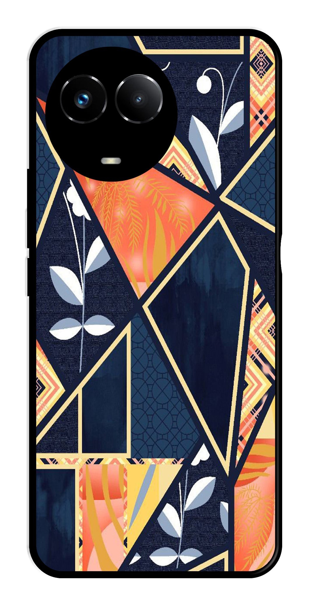 Marble Design Metal Mobile Case for Realme Narzo 60X 5G Marble Design Metal Mobile Case for Realme Narzo 60X 5G (Design No -07)