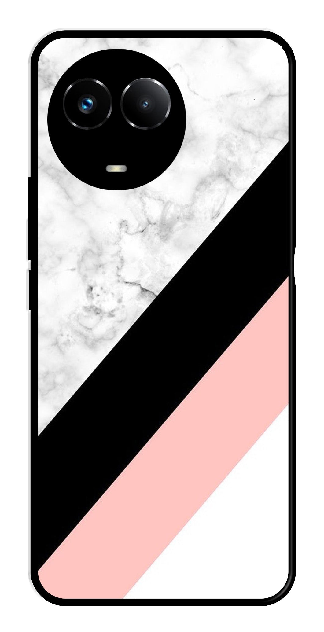 Marble Design Metal Mobile Case for Realme Narzo 60X 5G Marble Design Metal Mobile Case for Realme Narzo 60X 5G (Design No -24)