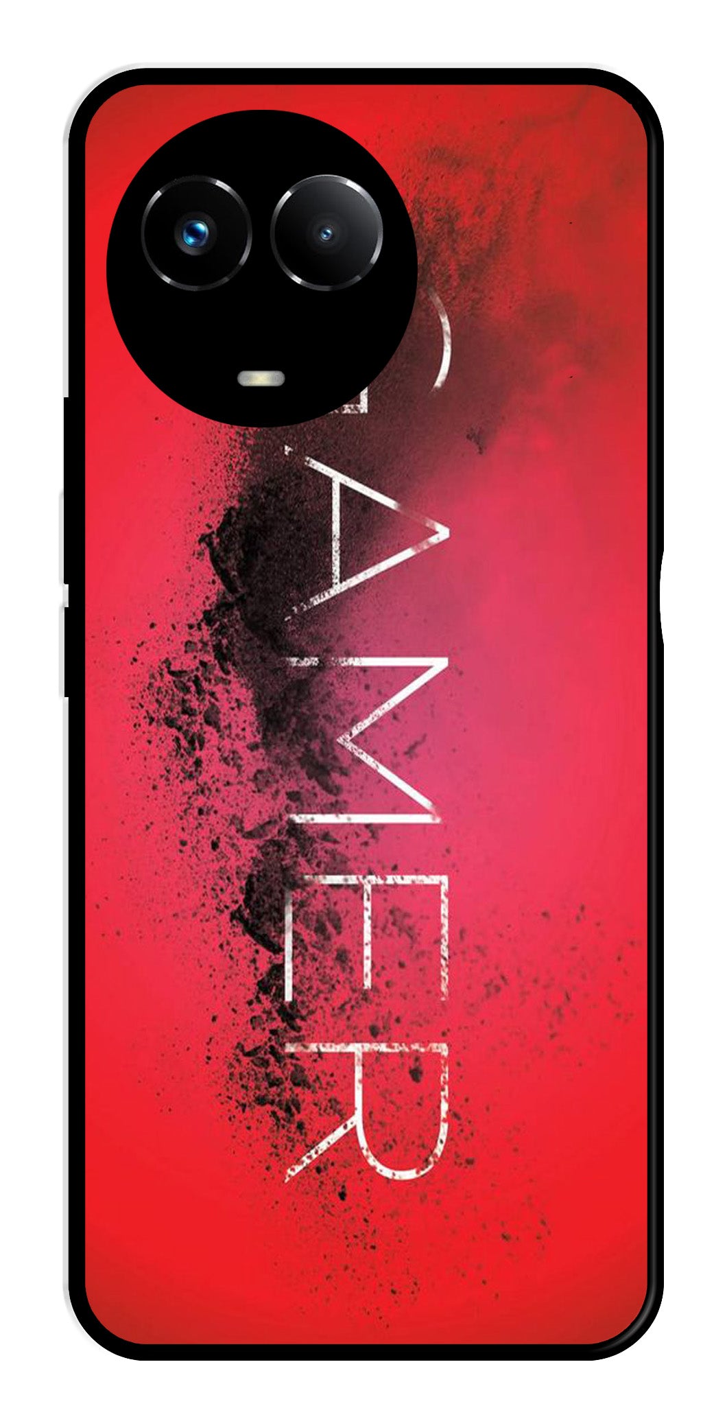 Gamer Pattern Metal Mobile Case for Realme Narzo 60X 5G Gamer Pattern Metal Mobile Case for Realme Narzo 60X 5G (Design No -41)