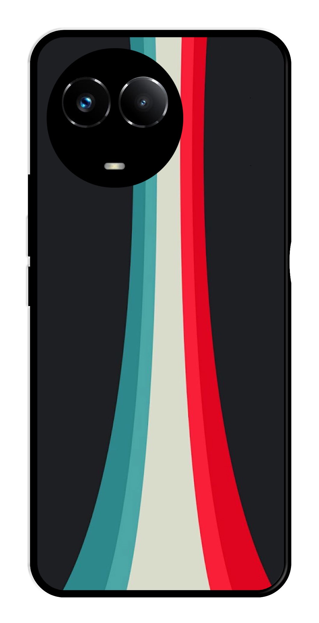 Modern Art Colorful Metal Mobile Case for Realme Narzo 60X 5G Modern Art Colorful Metal Mobile Case for Realme Narzo 60X 5G (Design No -48)