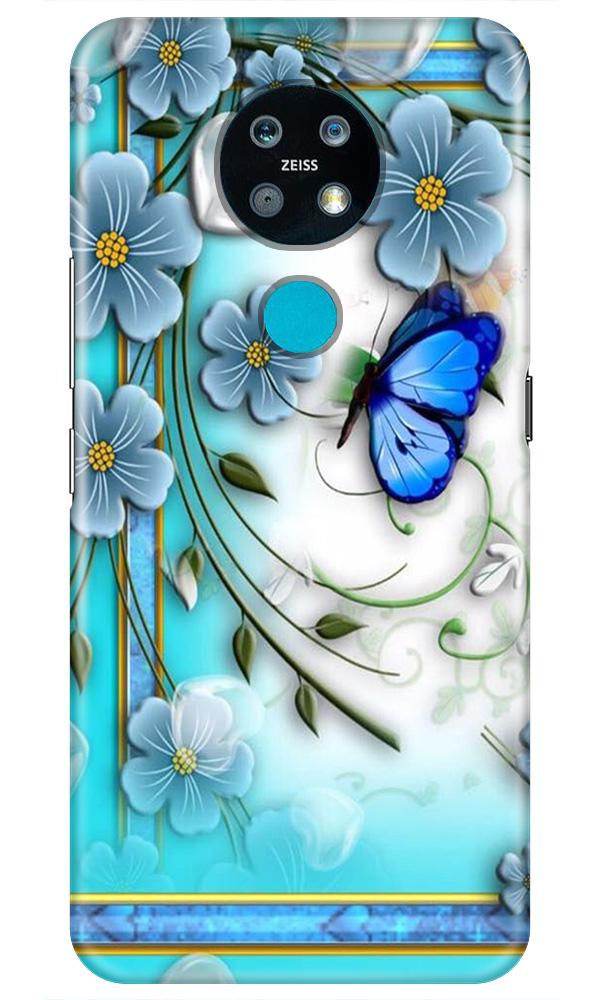 Blue Butterfly Case for Nokia 6.2 Blue Butterfly Case for Nokia 6.2