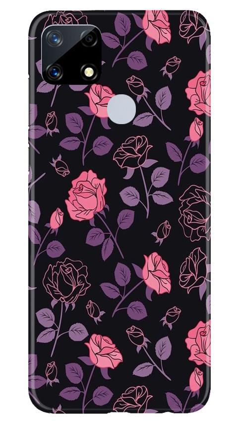 Rose Pattern Mobile Back Case for Realme Narzo 20 (Design - 2) Rose Pattern Case for Realme Narzo 20