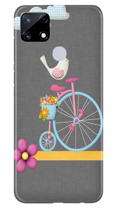 Sparron with cycle Mobile Back Case for Realme Narzo 20 (Design - 34) Sparron with cycle Case for Realme Narzo 20