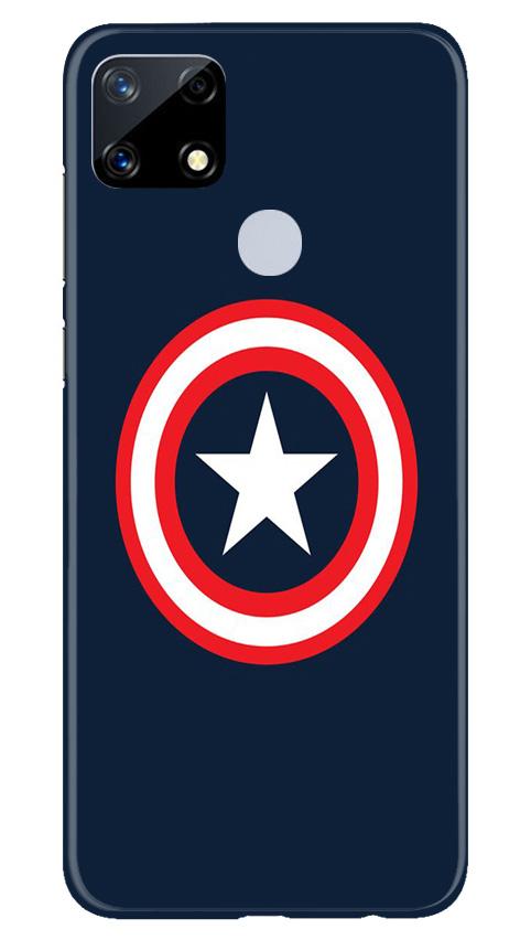 Captain America Mobile Back Case for Realme Narzo 20 (Design - 42) Captain America Case for Realme Narzo 20
