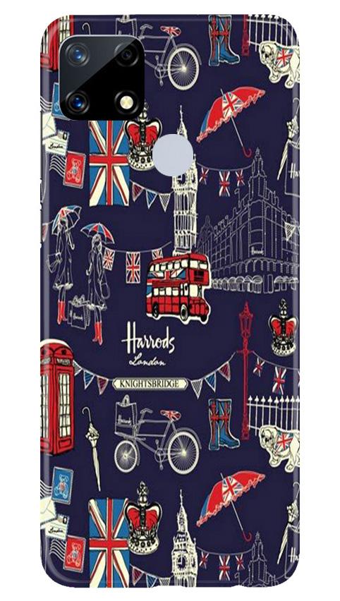 Love London Mobile Back Case for Realme Narzo 20 (Design - 75) Love London Case for Realme Narzo 20