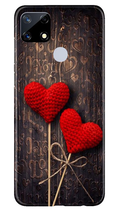 Red Hearts Mobile Back Case for Realme Narzo 20 (Design - 80) Red Hearts Case for Realme Narzo 20