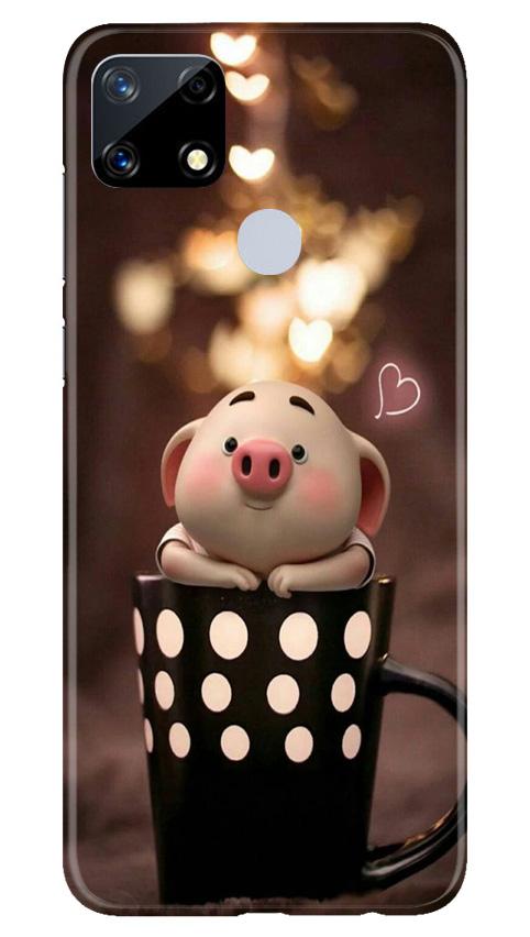Cute Bunny Mobile Back Case for Realme Narzo 20 (Design - 213) Cute Bunny Case for Realme Narzo 20 (Design No. 213)