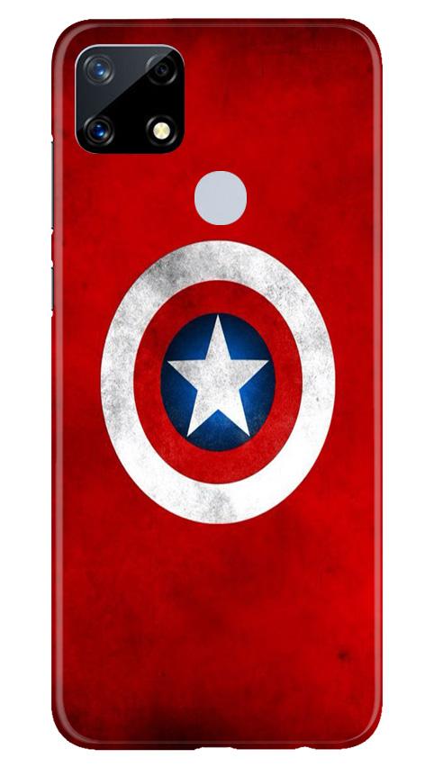 Captain America Mobile Back Case for Realme Narzo 20 (Design - 249) Captain America Case for Realme Narzo 20 (Design No. 249)