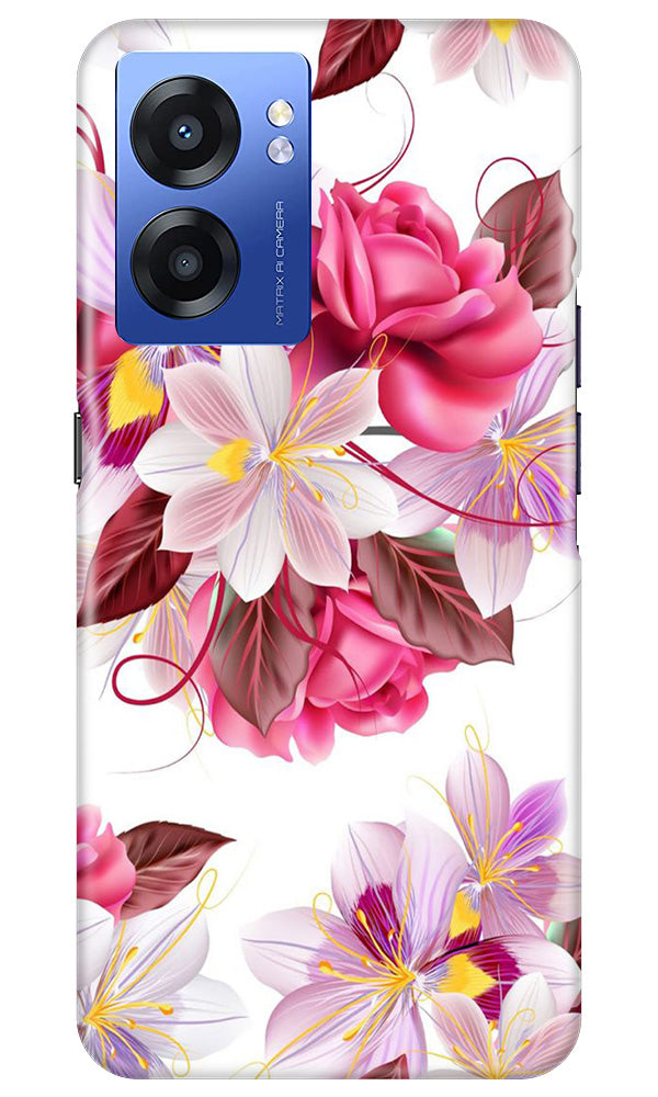 Beautiful flowers Mobile Back Case for Realme Narzo 50 5G (Design - 23) Beautiful flowers Case for Realme Narzo 50 5G