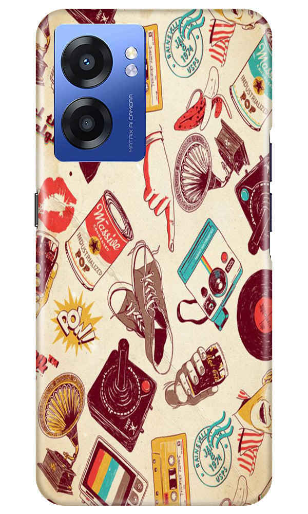 Vintage Mobile Back Case for Realme Narzo 50 5G (Design - 35) Vintage Case for Realme Narzo 50 5G