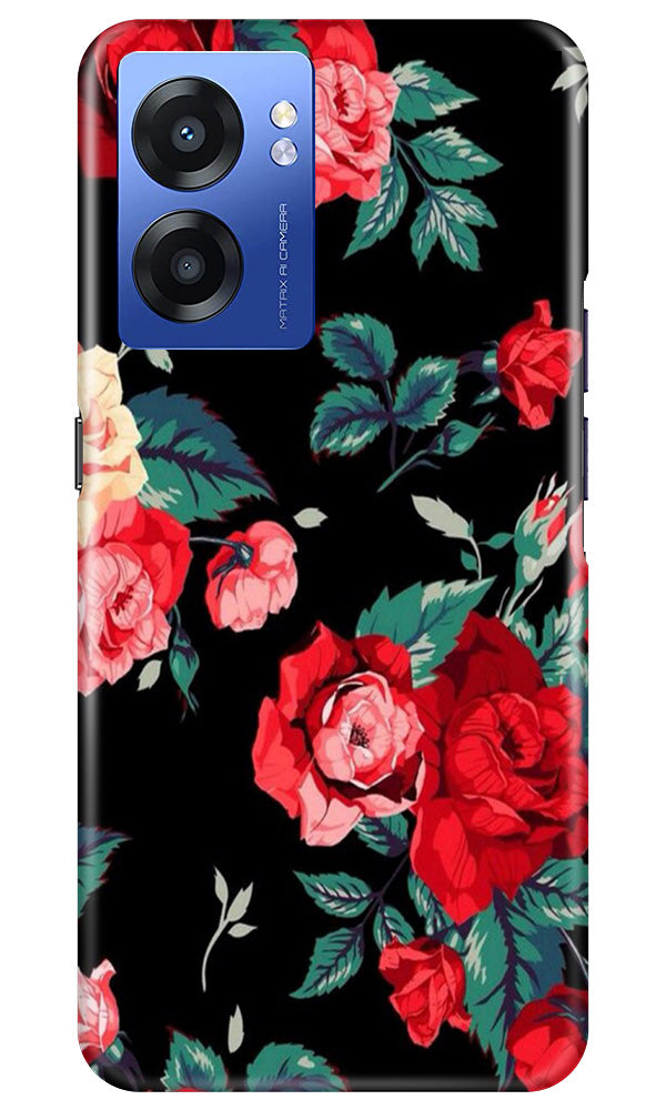 Red Rose2 Mobile Back Case for Realme Narzo 50 5G (Design - 81) Red Rose2 Case for Realme Narzo 50 5G