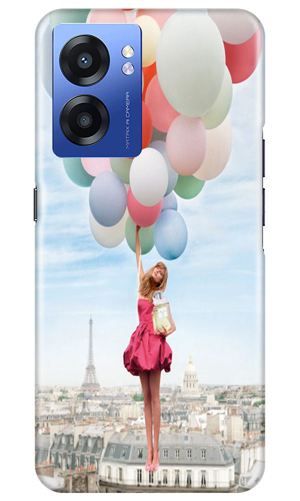 Girl with Baloon Mobile Back Case for Realme Narzo 50 5G (Design - 84) Girl with Baloon Case for Realme Narzo 50 5G