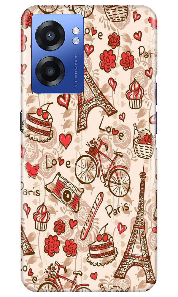 Love Paris Mobile Back Case for Realme Narzo 50 5G (Design - 103) Love Paris Case for Realme Narzo 50 5G (Design - 103)