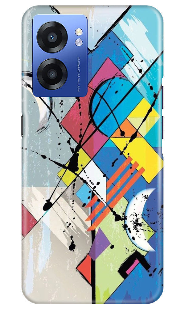 Modern Art Mobile Back Case for Realme Narzo 50 5G (Design - 203) Modern Art Case for Realme Narzo 50 5G (Design No. 203)