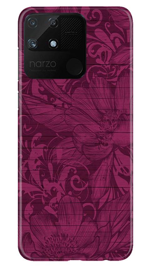 Purple Backround Mobile Back Case for Realme Narzo 50A (Design - 22) Purple Backround Case for Realme Narzo 50A