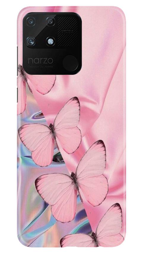 Butterflies Mobile Back Case for Realme Narzo 50A (Design - 26) Butterflies Case for Realme Narzo 50A