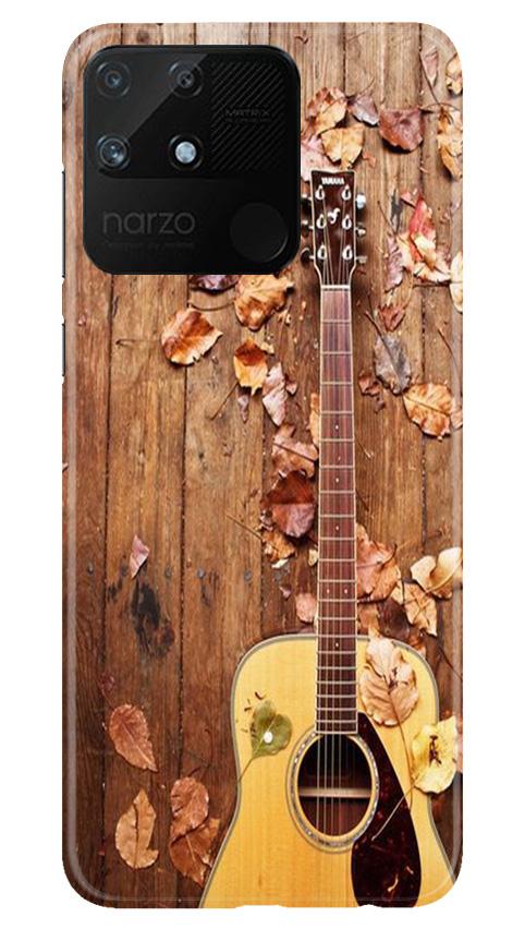 Guitar Mobile Back Case for Realme Narzo 50A (Design - 43) Guitar Case for Realme Narzo 50A