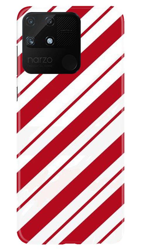 Red White Mobile Back Case for Realme Narzo 50A (Design - 44) Red White Case for Realme Narzo 50A