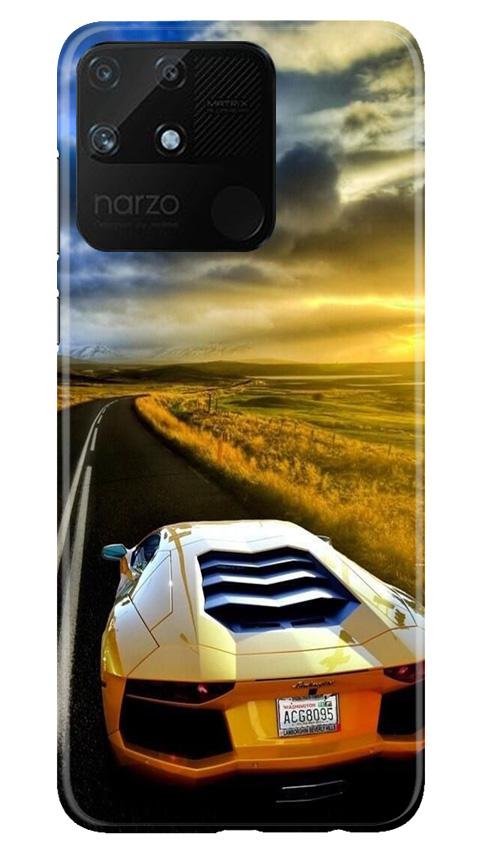 Car lovers Mobile Back Case for Realme Narzo 50A (Design - 46) Car lovers Case for Realme Narzo 50A