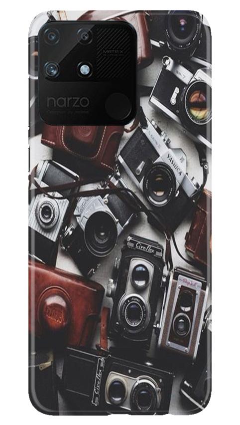 Cameras Mobile Back Case for Realme Narzo 50A (Design - 57) Cameras Case for Realme Narzo 50A