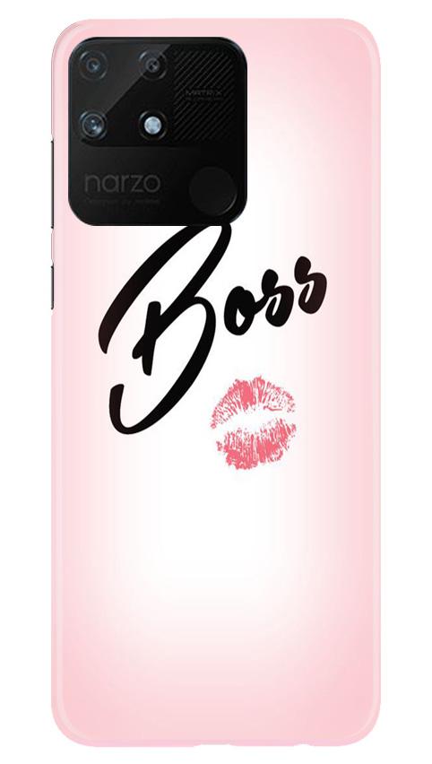 Boss Mobile Back Case for Realme Narzo 50A (Design - 59) Boss Case for Realme Narzo 50A