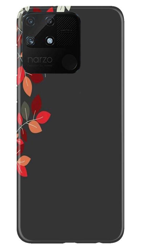 Grey Background Mobile Back Case for Realme Narzo 50A (Design - 71) Grey Background Case for Realme Narzo 50A