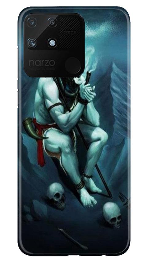 Lord Shiva Mahakal2 Mobile Back Case for Realme Narzo 50A (Design - 98) Lord Shiva Mahakal2 Case for Realme Narzo 50A