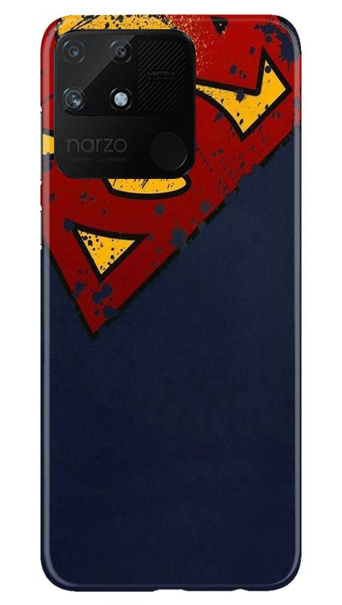 Superman Superhero Mobile Back Case for Realme Narzo 50A (Design - 125) Superman Superhero Case for Realme Narzo 50A (Design - 125)