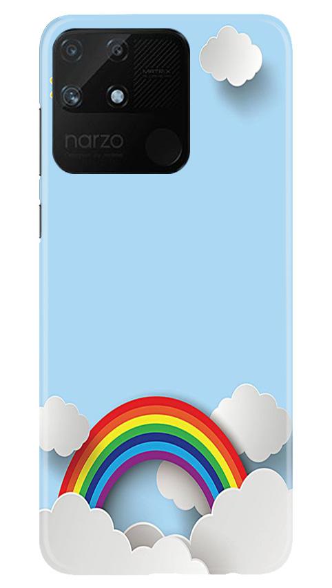 Rainbow Mobile Back Case for Realme Narzo 50A (Design - 225) Rainbow Case for Realme Narzo 50A (Design No. 225)