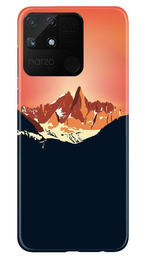 Mountains Mobile Back Case for Realme Narzo 50A (Design - 227) Mountains Case for Realme Narzo 50A (Design No. 227)