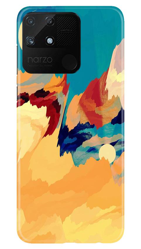 Modern Art Mobile Back Case for Realme Narzo 50A (Design - 236) Modern Art Case for Realme Narzo 50A (Design No. 236)