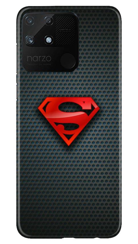 Superman Mobile Back Case for Realme Narzo 50A (Design - 247) Superman Case for Realme Narzo 50A (Design No. 247)
