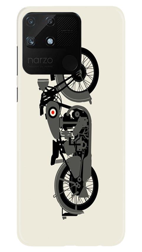 MotorCycle Mobile Back Case for Realme Narzo 50A (Design - 259) MotorCycle Case for Realme Narzo 50A (Design No. 259)