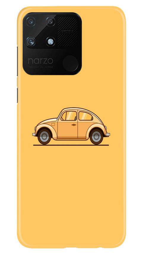 Vintage Car Mobile Back Case for Realme Narzo 50A (Design - 262) Vintage Car Case for Realme Narzo 50A (Design No. 262)