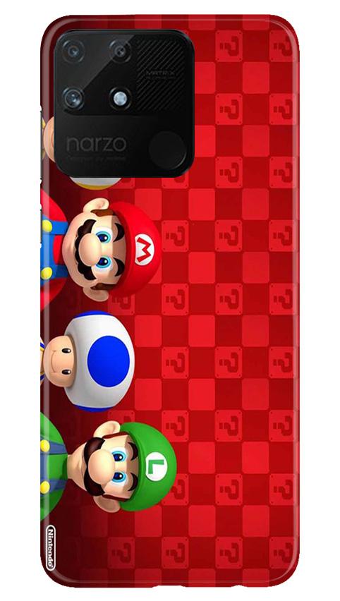 Mario Mobile Back Case for Realme Narzo 50A (Design - 337) Mario Mobile Back Case for Realme Narzo 50A (Design - 337)