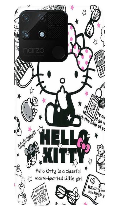 Hello Kitty Mobile Back Case for Realme Narzo 50A (Design - 361) Hello Kitty Mobile Back Case for Realme Narzo 50A (Design - 361)