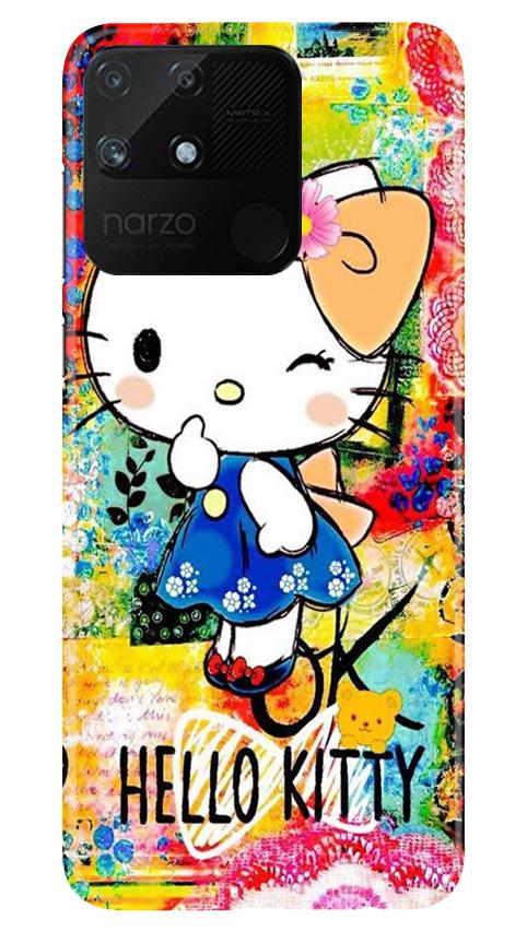 Hello Kitty Mobile Back Case for Realme Narzo 50A (Design - 362) Hello Kitty Mobile Back Case for Realme Narzo 50A (Design - 362)