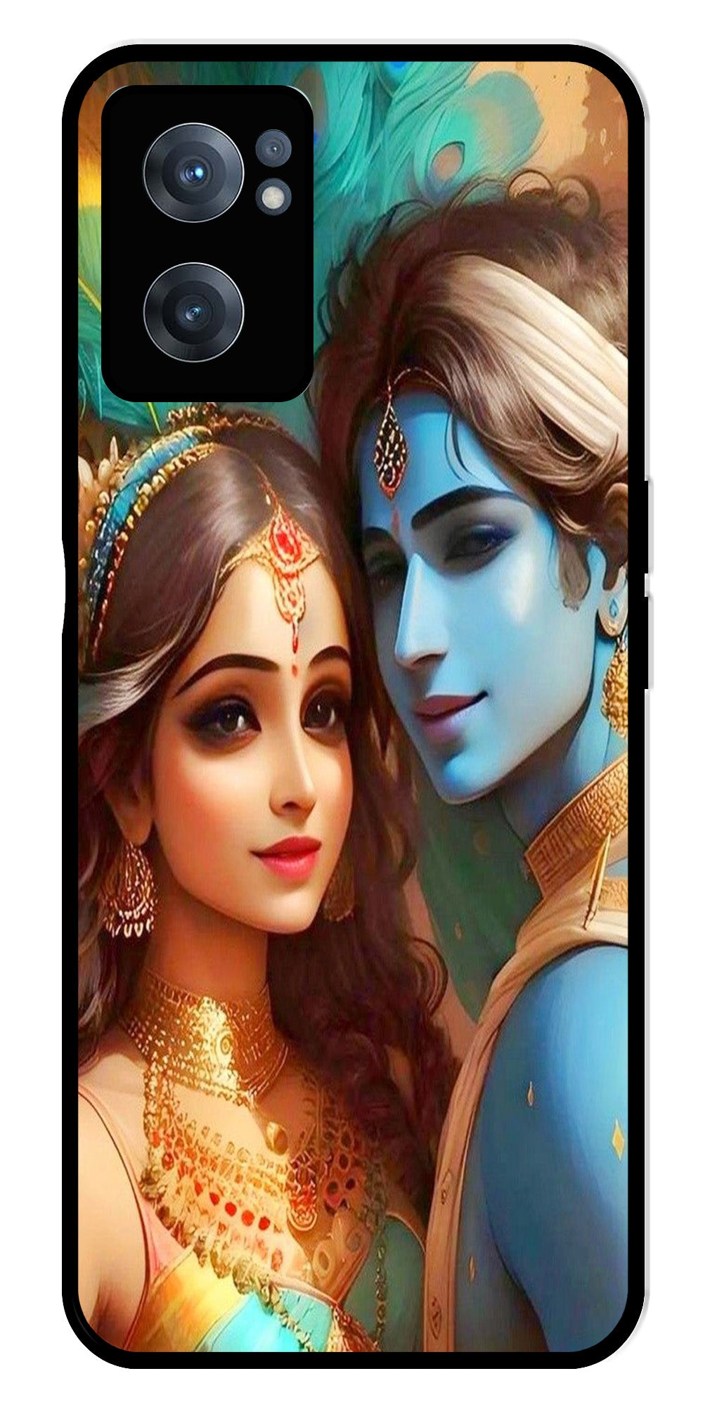 Lord Radha Krishna Metal Mobile Case for OnePlus Nord CE 2 5G Lord Radha Krishna Metal Mobile Case for OnePlus Nord CE 2 5G