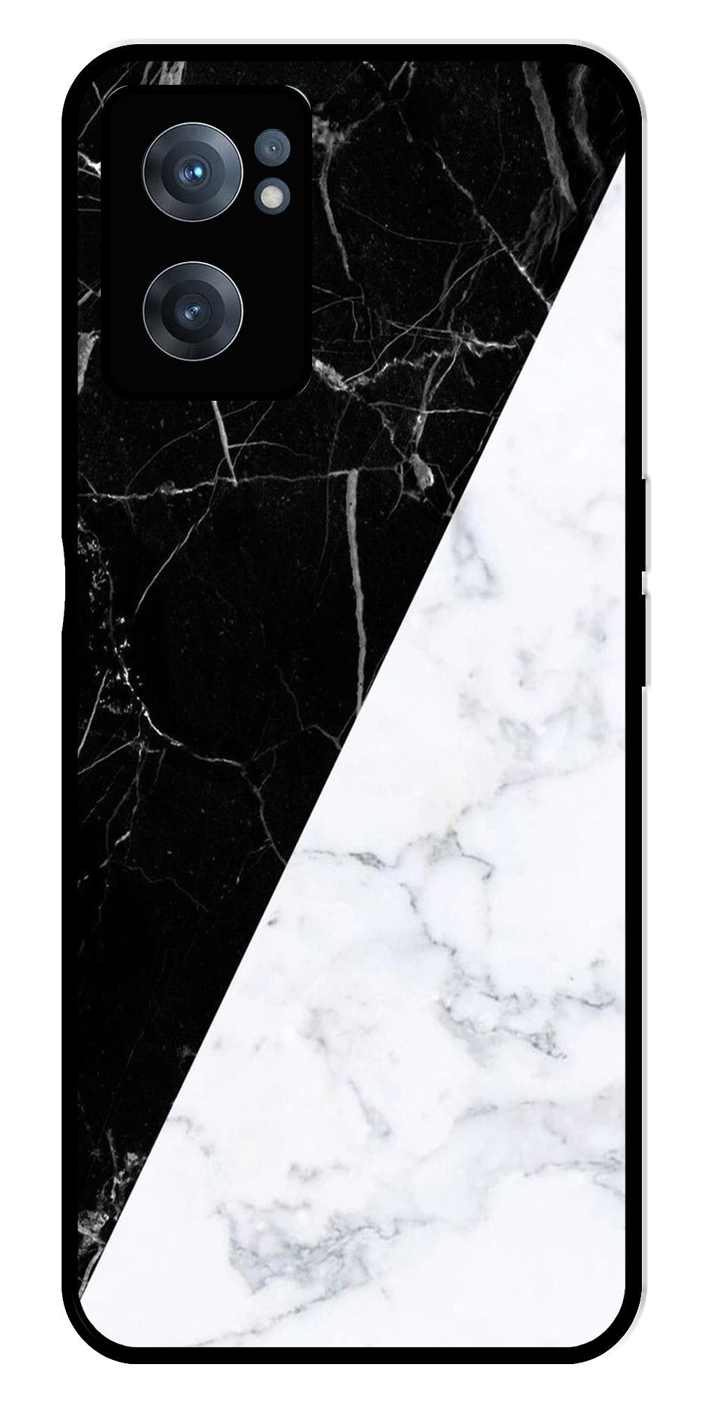 Black White Marble Design Metal Mobile Case for OnePlus Nord CE 2 5G Black White Marble Design Metal Mobile Case for OnePlus Nord CE 2 5G