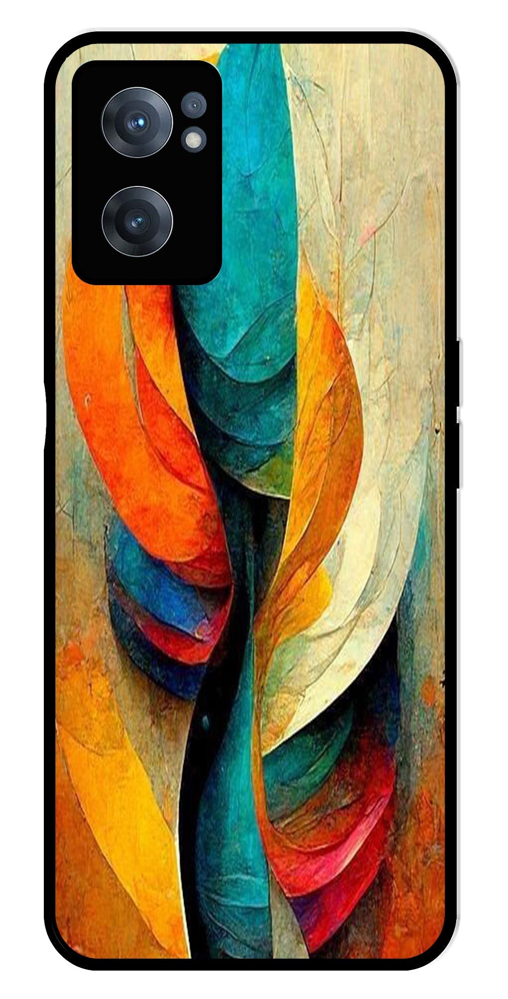 Modern Art Metal Mobile Case for OnePlus Nord CE 2 5G Modern Art Metal Mobile Case for OnePlus Nord CE 2 5G