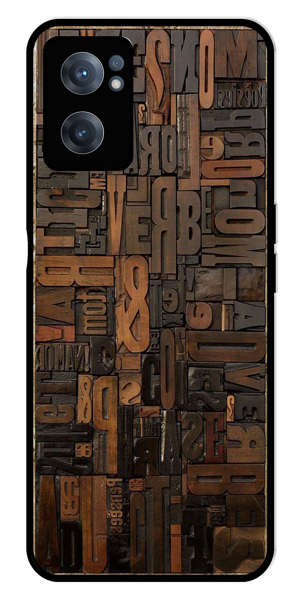 Alphabets Metal Mobile Case for OnePlus Nord CE 2 5G Alphabets Metal Mobile Case for OnePlus Nord CE 2 5G