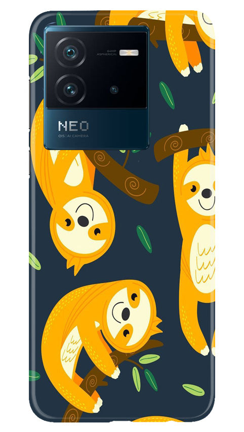 Racoon Pattern Mobile Back Case for iQOO Neo 6 5G (Design - 2) Racoon Pattern Case for iQOO Neo 6 5G