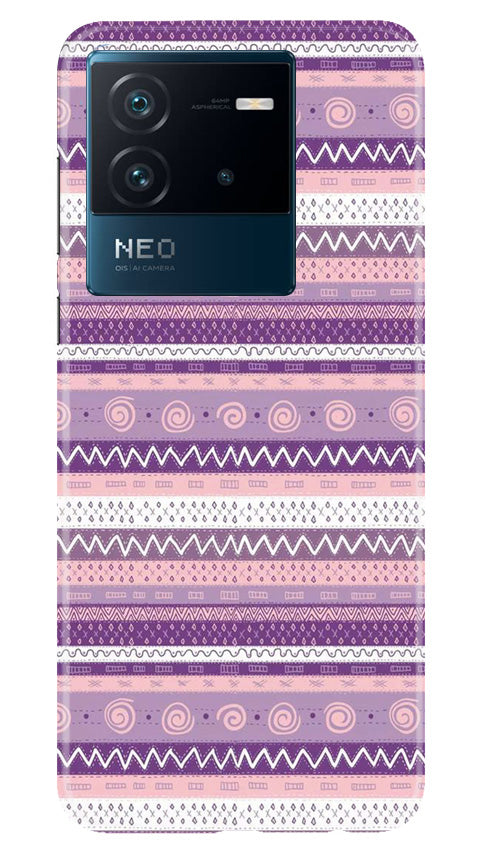 Zigzag line pattern3 Mobile Back Case for iQOO Neo 6 5G (Design - 11) Zigzag line pattern3 Case for iQOO Neo 6 5G